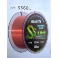 nylon Akami mt.300 colore rosso 